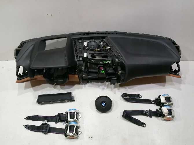 BMW seria 8 - kit airbag - plansa de bord - set centuri de siguranta
