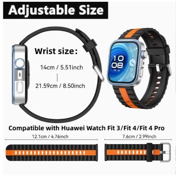 Curea silicon Huawei Watch Fit 3, Fit 4, Fit 4Pro-- model NOU