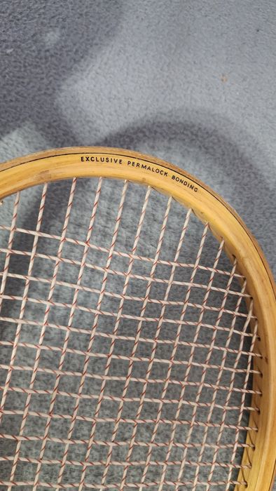 Rachetă de tenis din lemn vintage Slazenger
