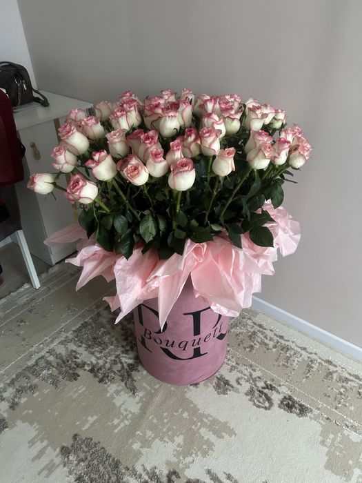 Свежий букет корзинкада