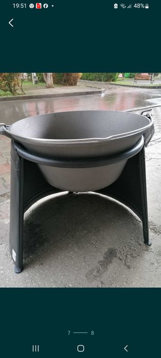 Ceaun fontă 22 L litr + sobă  cu burlane Promo 599 lei