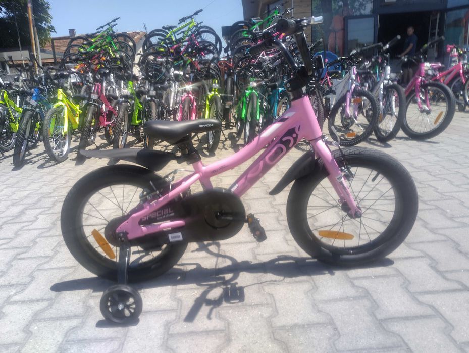 X Детски алуминиев велосипед 16" SPECIAL розов