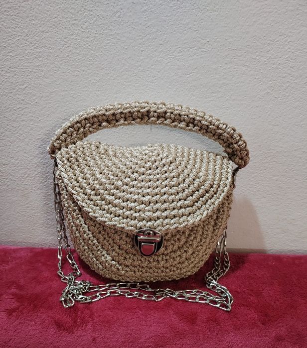 Genți, flori, buchete de flori crosetate, handmade