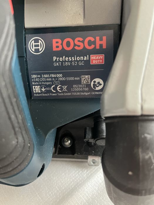 Fierastrau circular Bosch GKT 18v-52