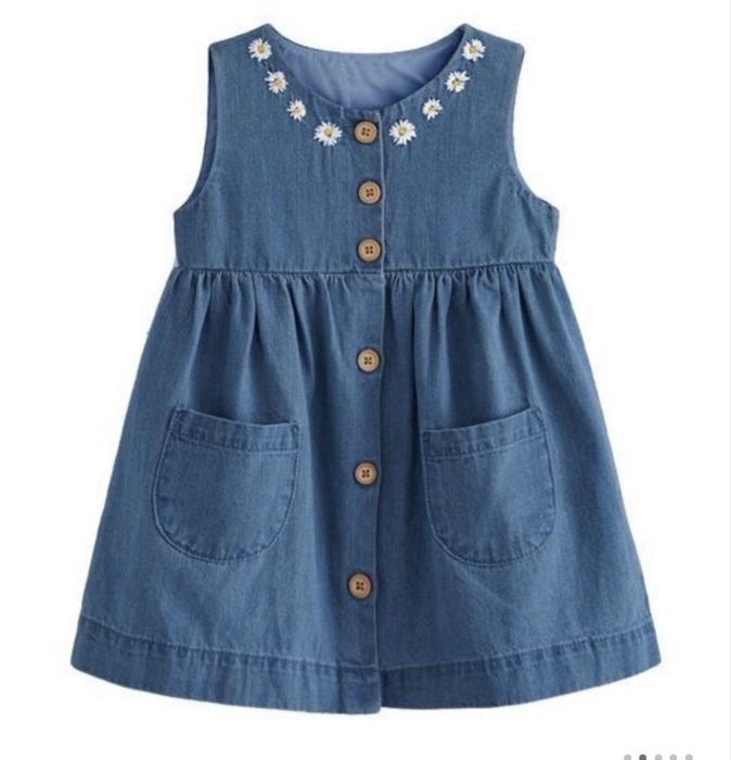 Легкое джинсовое платье  на девочку