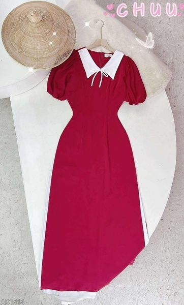 Красивое красное платье