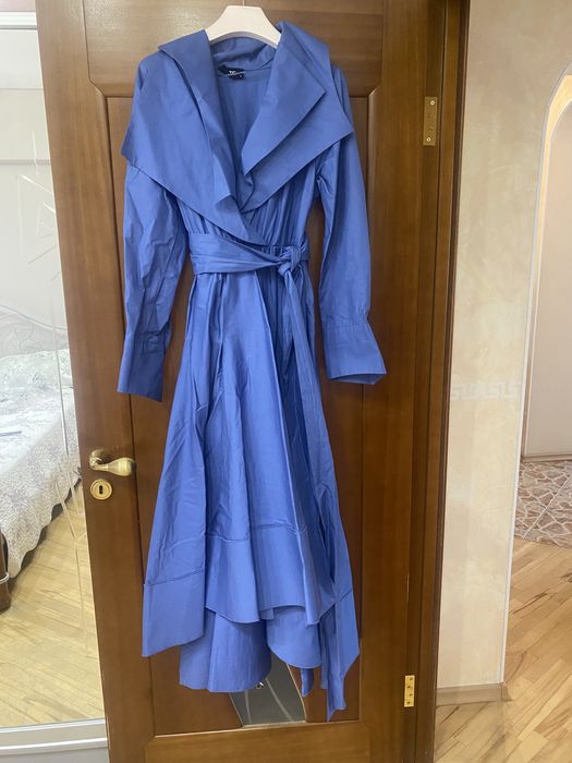 Длиное платье с драпировкой