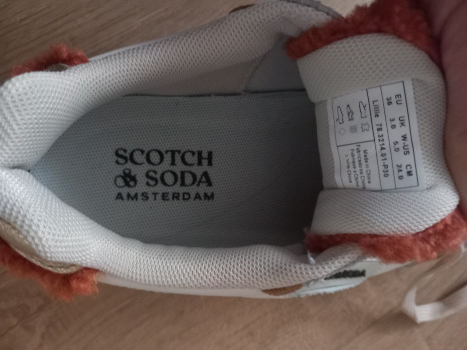Scotch & Soda - Спортни обувки от кожа с текстил