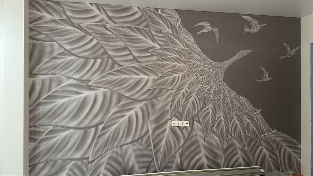 Поклейка обоев