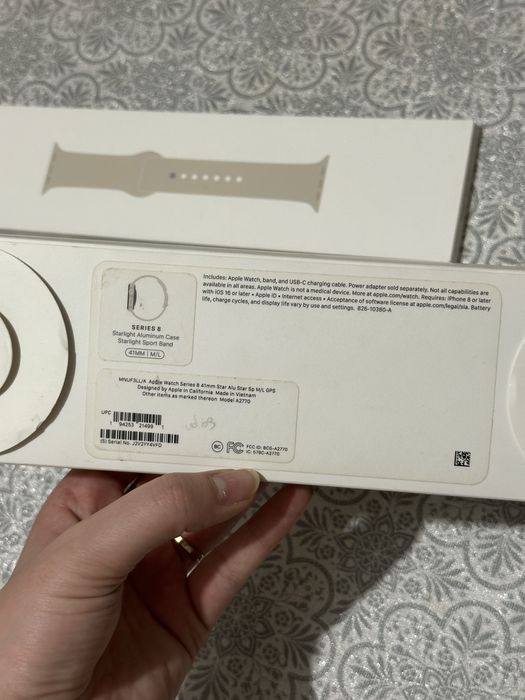 Apple watch 8 series, 41мм - Бежевый, как новый!