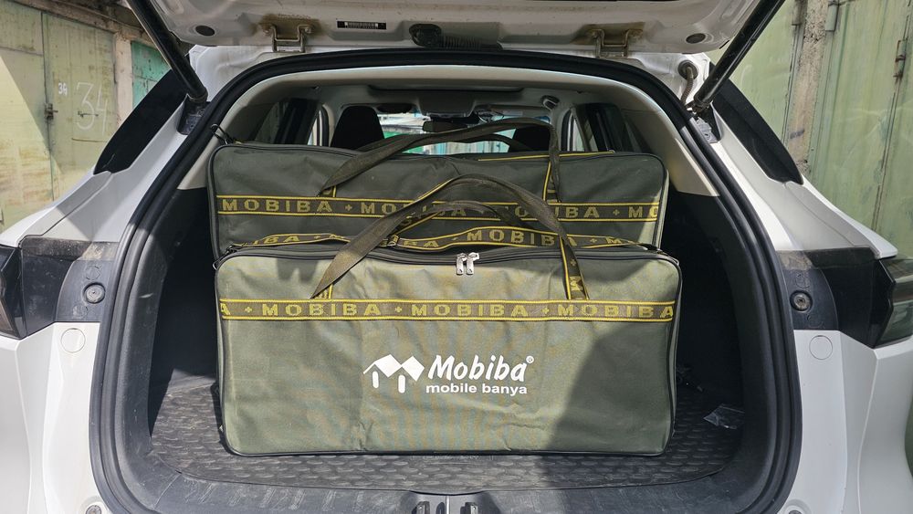 Полки Mobiba для мобильной бани