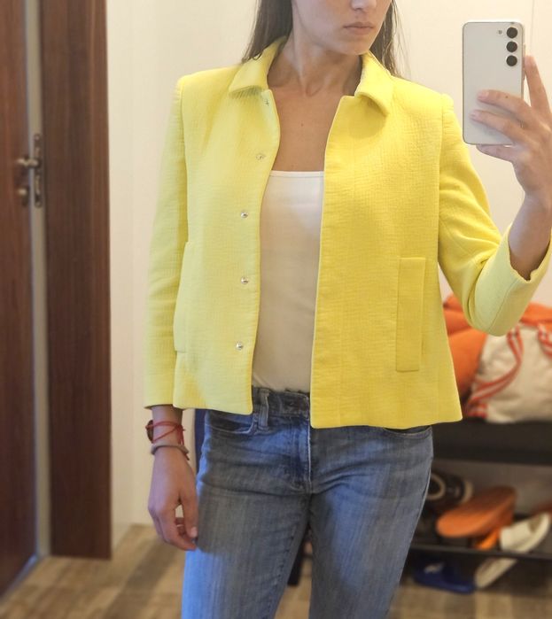 Жълто сако ZARA размер S