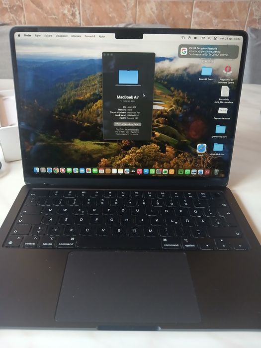 Macbook Air 13 Inch M3 8gb 256gb