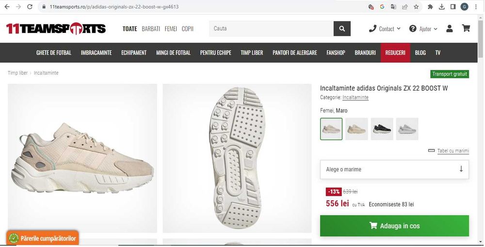 Adidas Originals ZX 22 BOOST W _ marime 38  2/3