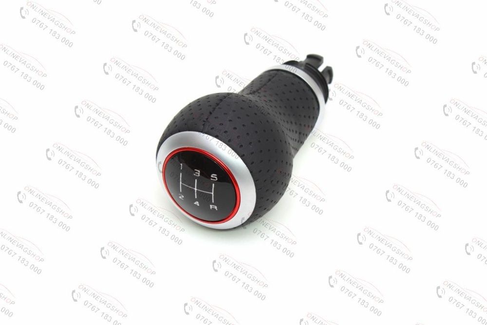 Nuca schimbator piele perforata S-line pt Audi A4 B8/A5/A6/Q5 5/6 vite