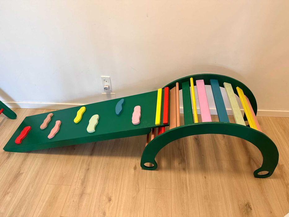 Set de cățărat Pikler XL – 5 în 1 din lemn masiv - stare foarte bună