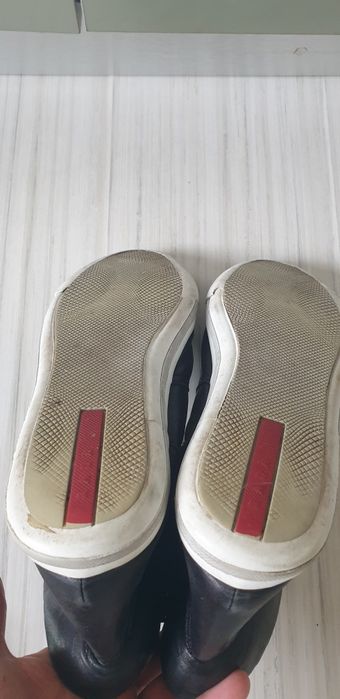 Prada Leather UNISEX Sneakers Size 41 - 26см ОРИГИНАЛ! ЕСТЕСТВЕНА Кожа