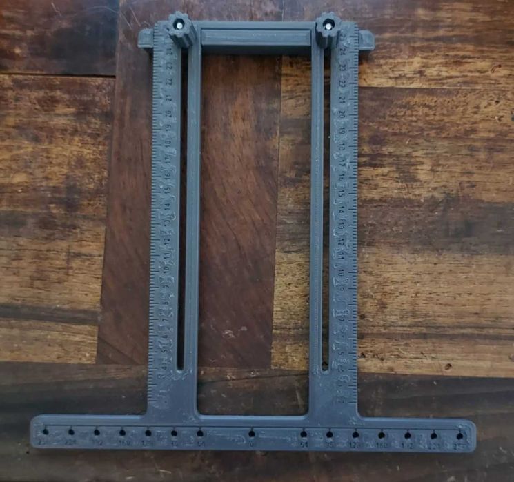 Sablon mobila marcare manere 64-256mm (7 marimi) distanta 35-244mm