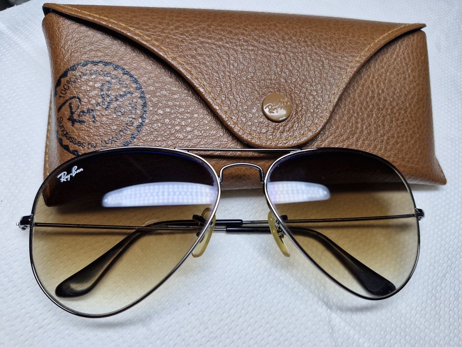 Ochelari de soare Unisex ,Rayban, model Aviator Large metal