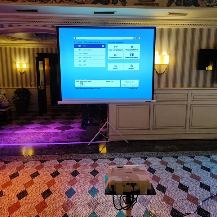 Аренда проектора с экраном
