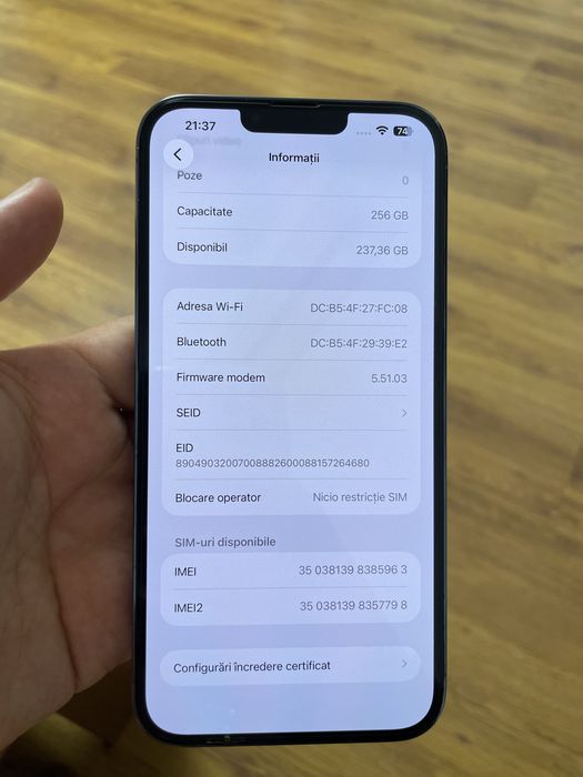 Vand iphone 13 Pro max 256gb neverlock