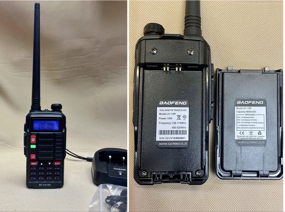 Baofeng uv 10R 18 radio радиостанция Walkie talkie radiostation уоки токи радио