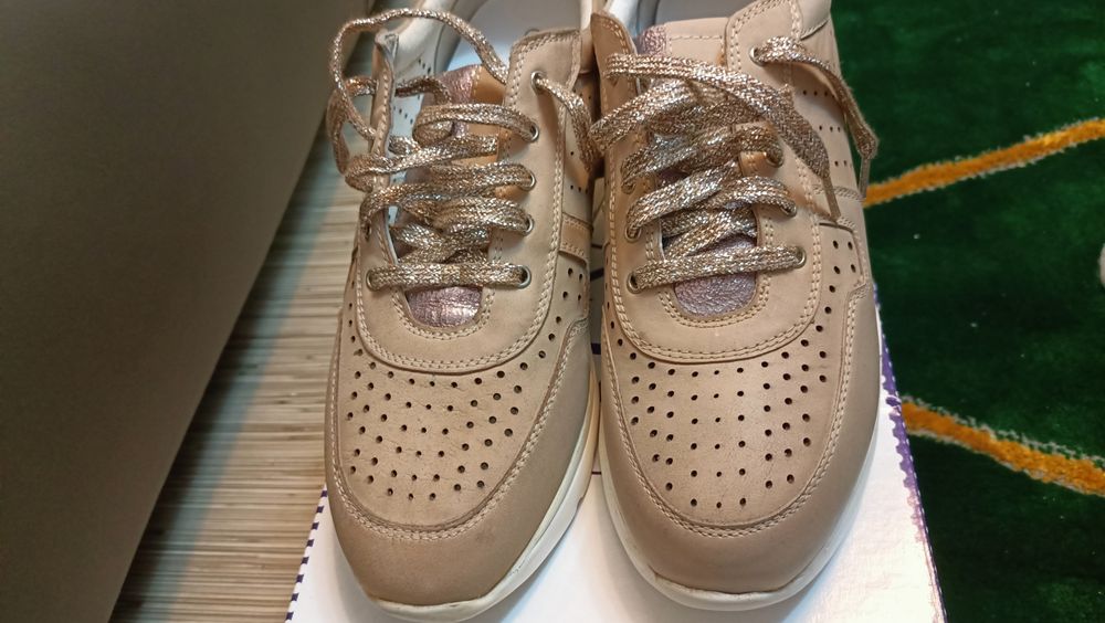 Pantofi casual dama din piele, noi, marimea 39 Annalu