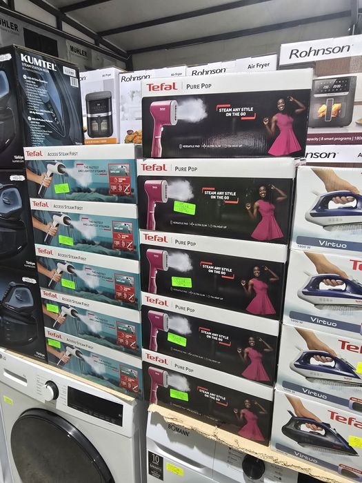 Нов  ръчен уред за гладене с пара Tefal Pure Pop DT2023, Розов