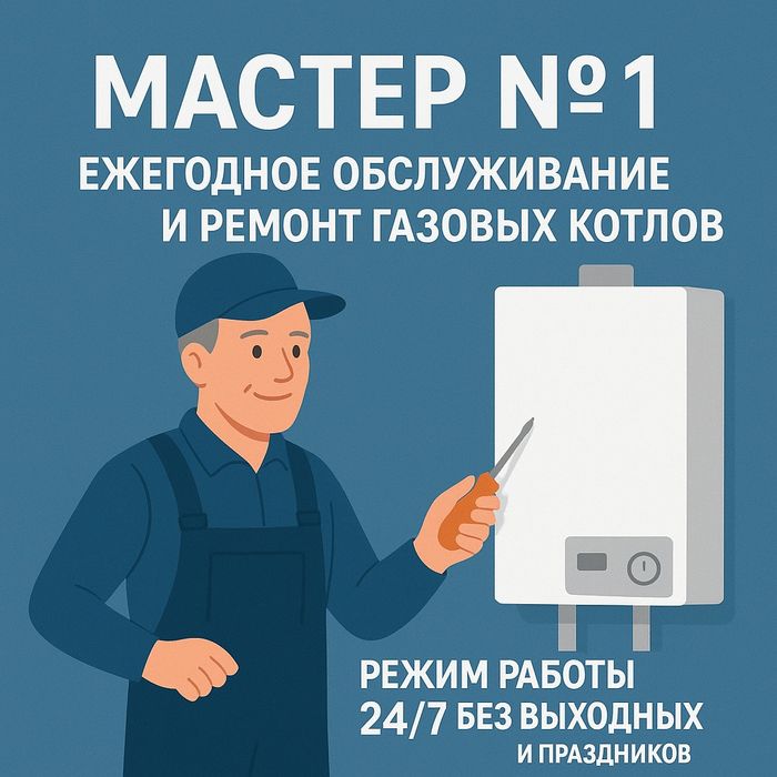 Ежегодное обслуживание и ремонт газовых котлов с гарантией