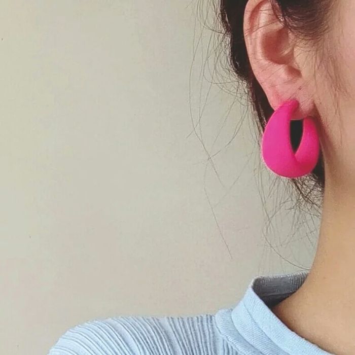 Серьги яркие разные цвета