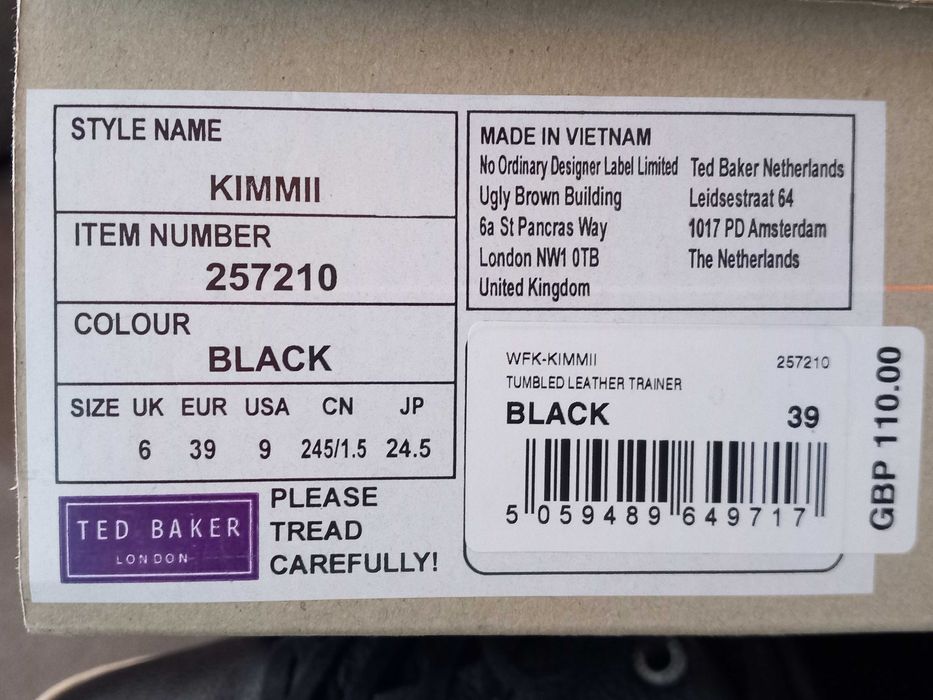 Дамски кожени кецове Ted Baker Londoni, номер 39