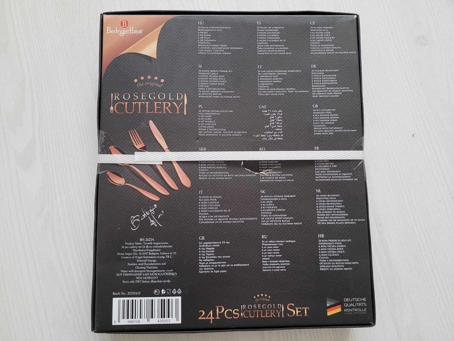 Set tacamuri 24 piese BERLINGER HAUS BH 2623, Rose Gold, NOU 199 Lei