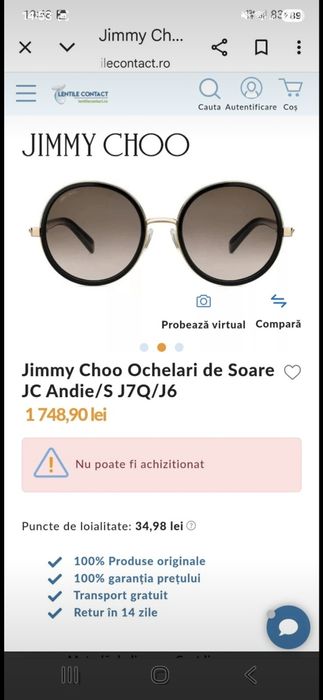 Ochelari de soare Jimmy Choo