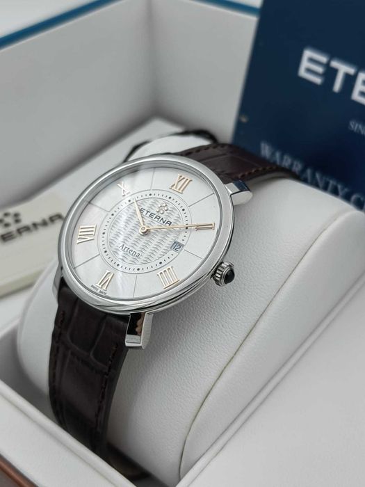 Ceas Eterna Artena 34 mm – Swiss Made – Sapphire – Nou – Full Set