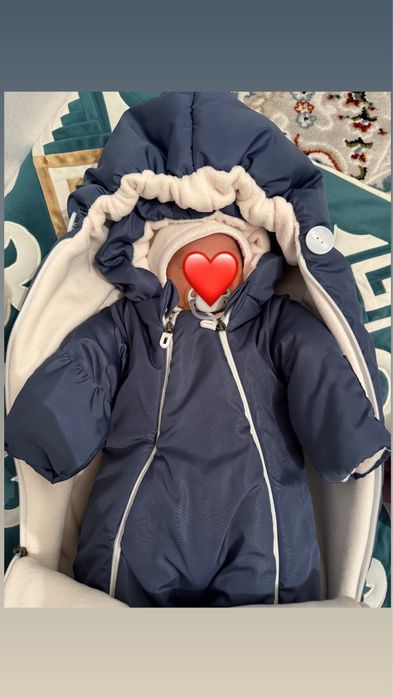 Конверт и комбинезон для новорожденных