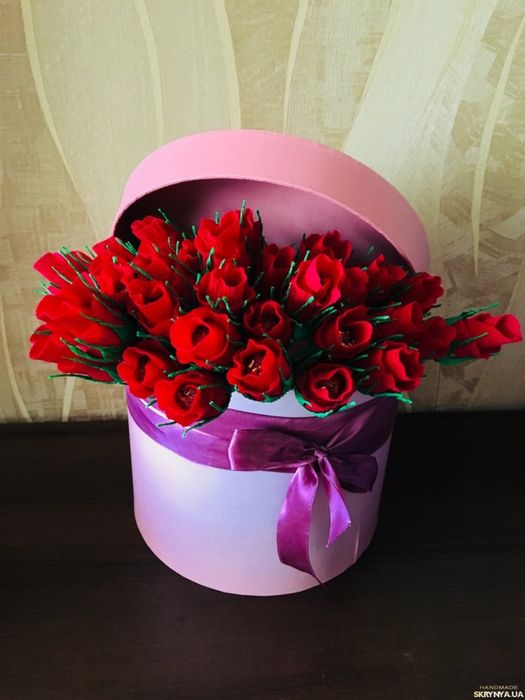 Сладкий букет из конфет