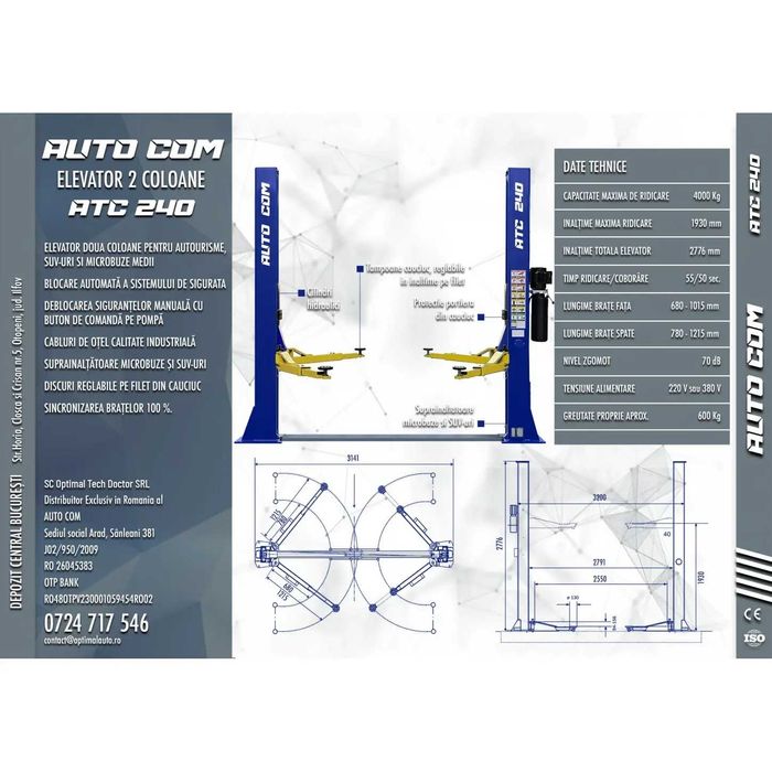 Elevator auto 2 coloane