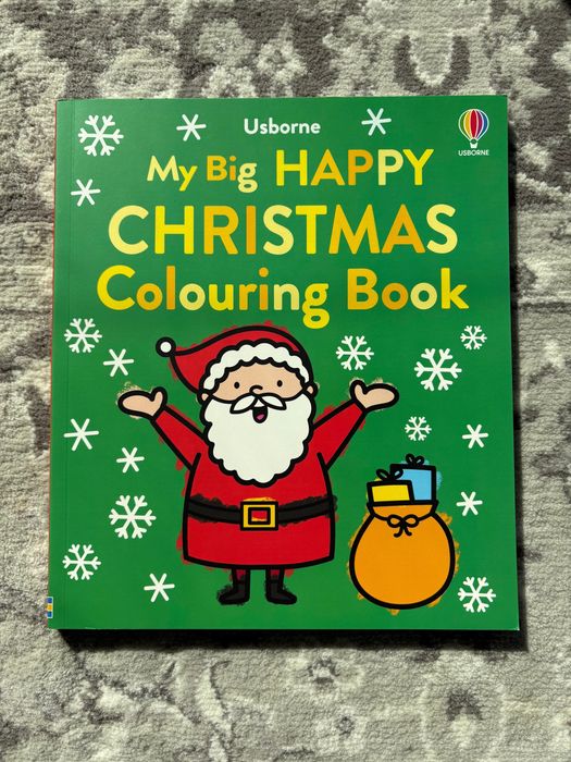 My Big  Happy Christmas Colouring Book USBORNE