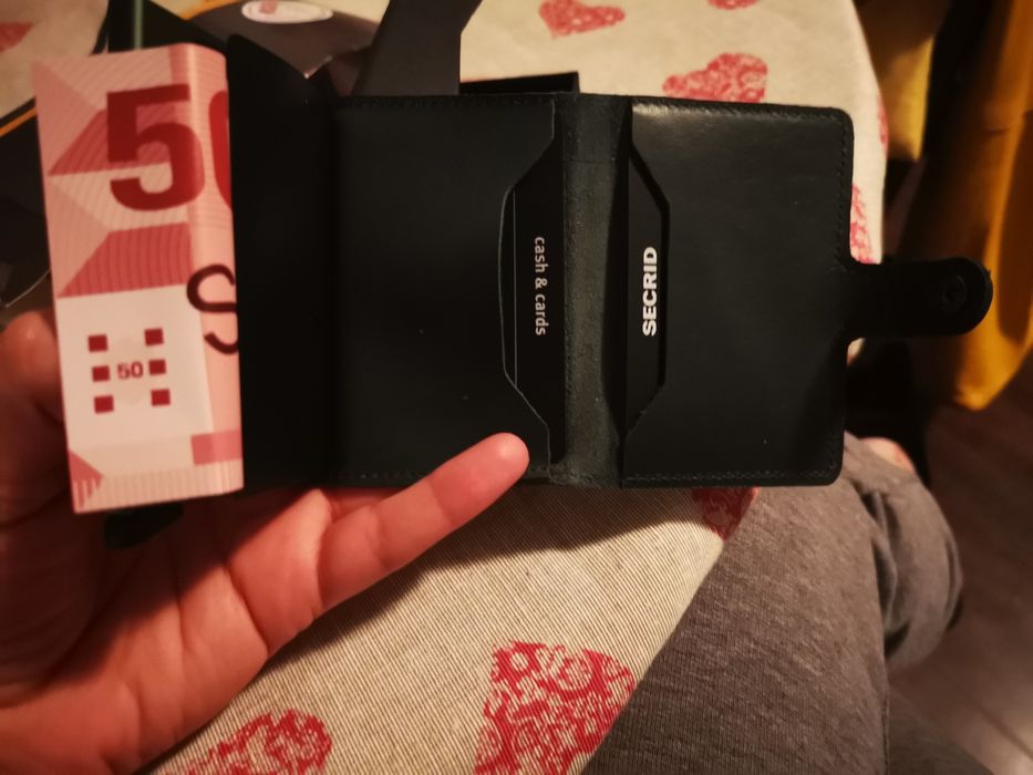 Port card din aluminiu/ Portofel unisex carduri & cash