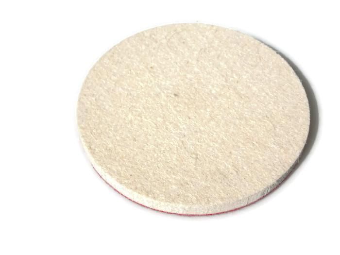 филц за полиране на стъкло , метал 125/8мм закрепване с велкро ...