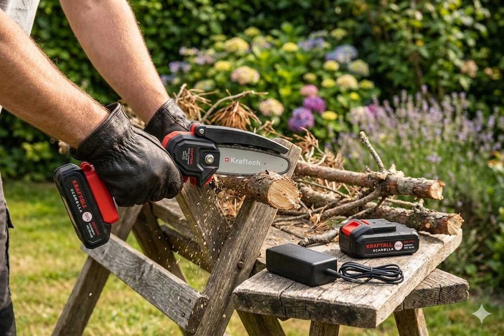 Fierastrau manual Kraftech 38V portabil si eficient