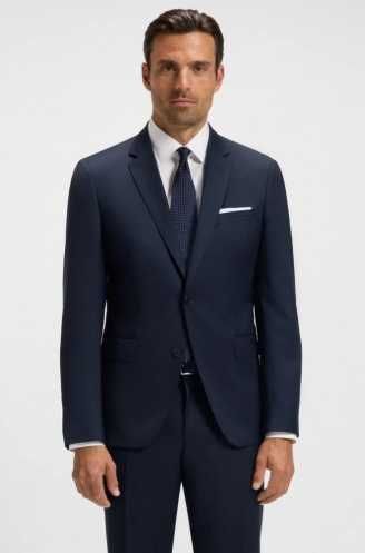 Sacou blazer slim 48 M Hugo Boss lana Guabello Super 120's dark navy