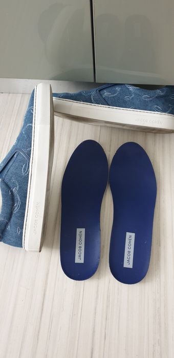 Jacob Cohen Embroidered - Logo Denim Sneakers Italy  42/27см ОРИГИНАЛ!