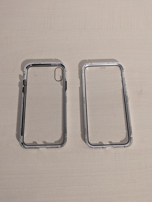Husă din sticlă iPhone X și iPhone XS la 360 de grade ceva mai diferit