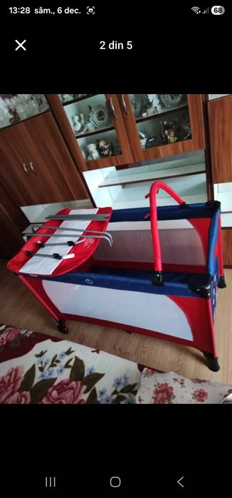 Vând pătuț de copii nou preț 230 lei