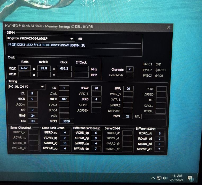 Memorii RAM 8GB DDR3 1333mhz