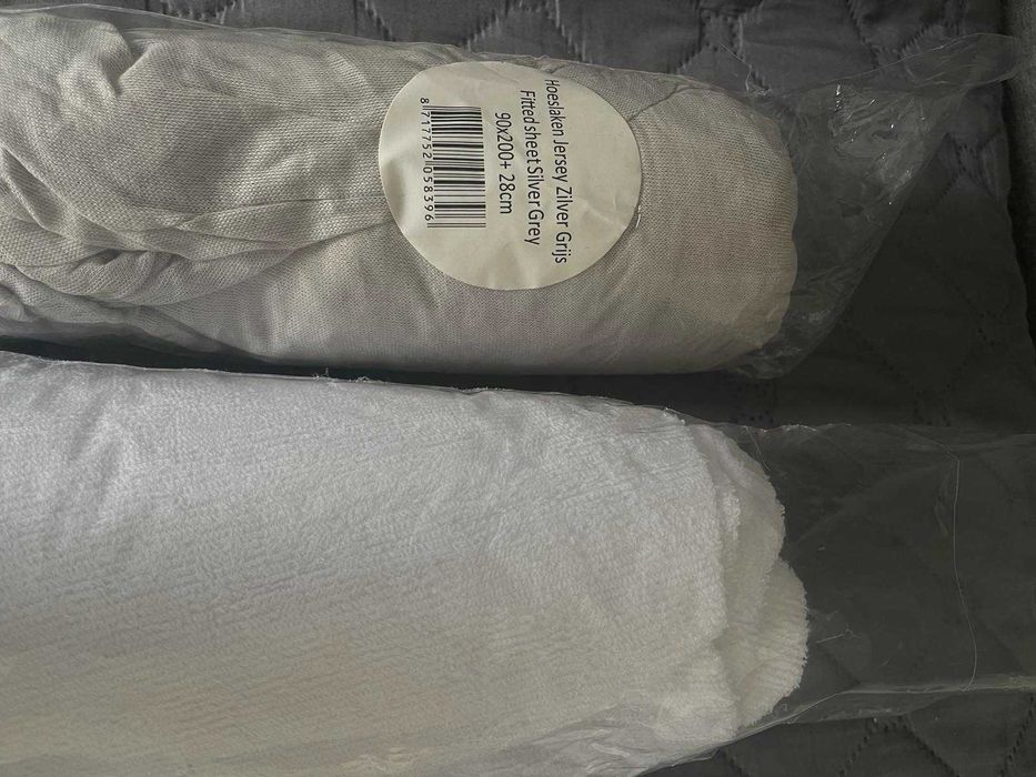 Чаршаф с ластик, размер 90x200 см, +30 см.