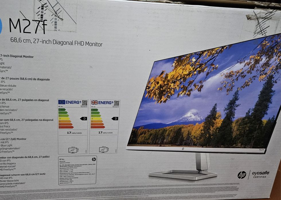 Продаю Монитор HP M27f (FHD 1920×1080)