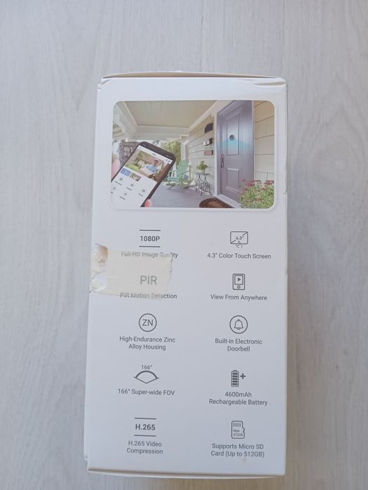 Безжичен звънец-шпионка EZVIZ CP4 1080P HD (Нова)