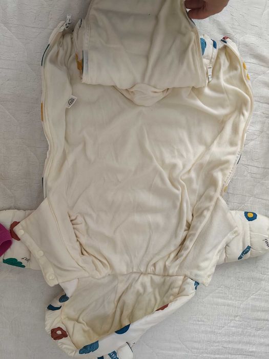 Бебешки космонавт с цветя р-р 62-68